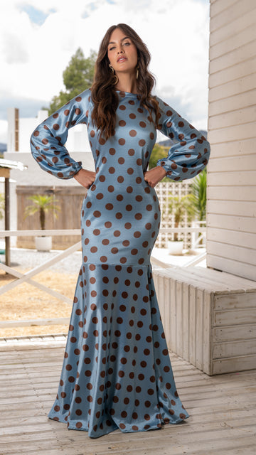 Vestido Largo Azul Alma